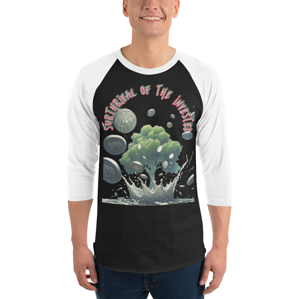 3/4 sleeve raglan shirt