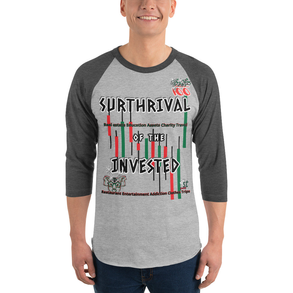 3/4 sleeve raglan shirt
