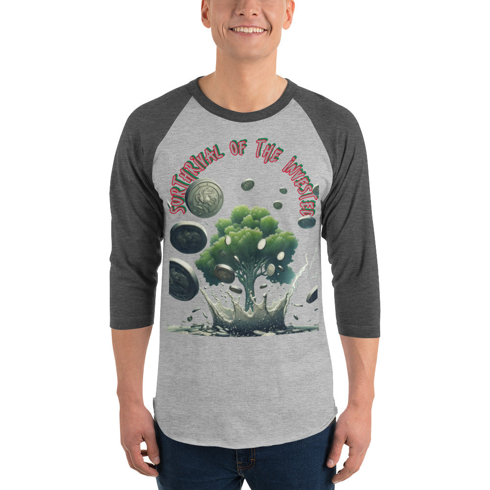 3/4 sleeve raglan shirt